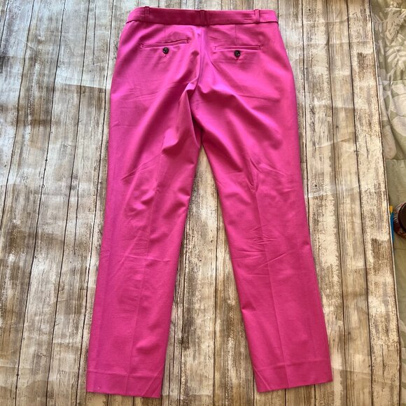 Banana Republic Hot Pink Avery Pants Crop Ankle Sz 6L - Picture 5 of 5